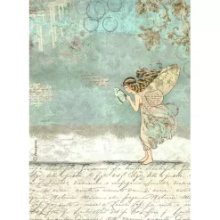 New SUPER OFERTA **30%** Papel de arroz Hada Wonderland 21x30cm Papeles|Decoupage