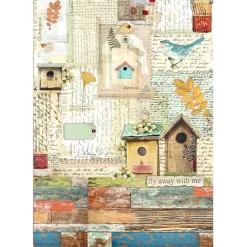 Hot SUPER OFERTA **30%** Papel de arroz Nidos Garden 21x30cm Papeles|Decoupage