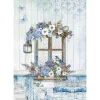 New SUPER OFERTA **40%** Papel de arroz Ventana Blue Land 21x29cm Papeles|Decoupage