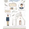 New SUPER OFERTA **40%** Papel de arroz Iglesia de comunión niño 30x41cm Decoupage