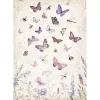 Sale SUPER OFERTA **30%** Papel de arroz Mariposas Lavender 21x30cm Papeles|Decoupage