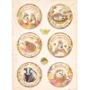Clearance SUPER OFERTA **40%** Papel de arroz Círculos Romantic Woodland Papeles|Decoupage