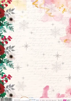 SUPER OFERTA **40%** Papel de Arroz 5 Nuestra Navidad 30x21cm Decoupage|Papeles