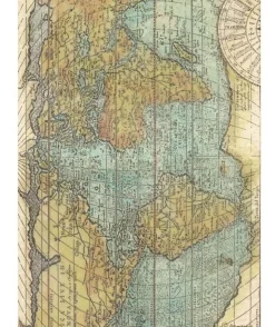 Clearance SUPER OFERTA **30%** Papel de arroz World map Around the World 21x29 Papeles|Decoupage