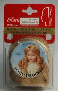 New SUPER OFERTA **40%** Peluca color Rubio pelo natural Karin de Pelo Natural - Handknotted human hair Wig Rubio 24-25cm. Telas, Sedas Y Fieltro|Pelucas