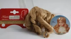 New SUPER OFERTA **40%** Peluca color Rubio pelo natural Karin de Pelo Natural - Handknotted human hair Wig Rubio 24-25cm. Telas, Sedas Y Fieltro|Pelucas