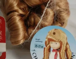 New SUPER OFERTA **40%** Peluca color Rubio con tirabuzones pelo sintético Karin - Synthetical Doll Wig Rubio con tirabuzones 25-27cm. Telas, Sedas Y Fieltro|Pelucas