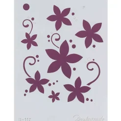 New SUPER OFERTA **50%** Plantilla de Stencil D-117 Margaritas 15x21cm Dayka Plantillas