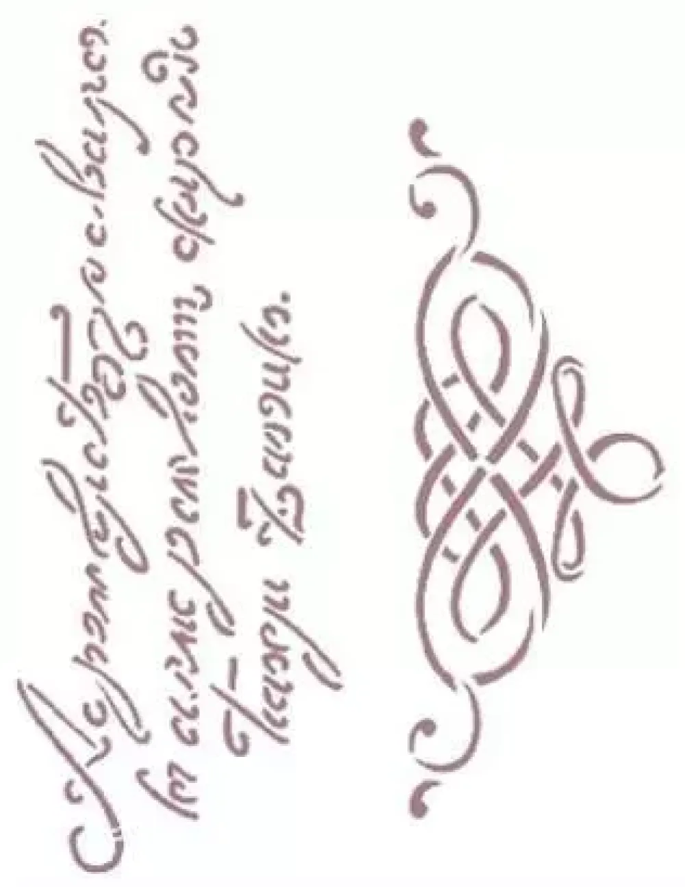 Clearance SUPER OFERTA **50%** Plantilla de Stencil K-141 Escritura 15x21cm Dayka Plantillas