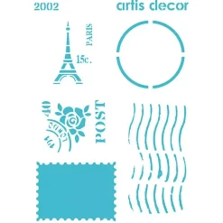 New SUPER OFERTA **40%** Plantilla de Stencil Sello Artis Decor 15x20cm Plantillas