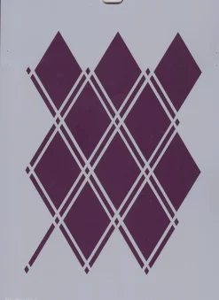 Outlet SUPER OFERTA **50%** Plantilla de Stencil T-3024 Rombos 21x30cm Dayka Plantillas