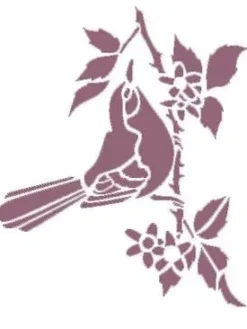 Online SUPER OFERTA **50%** Plantilla de Stencil V-204 Pájaro 15x21cm Dayka Plantillas