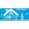 New SUPER OFERTA **40%** Plantilla de Stencil Casa de jengibre 6,5x17cm. STNG-007 Plantillas