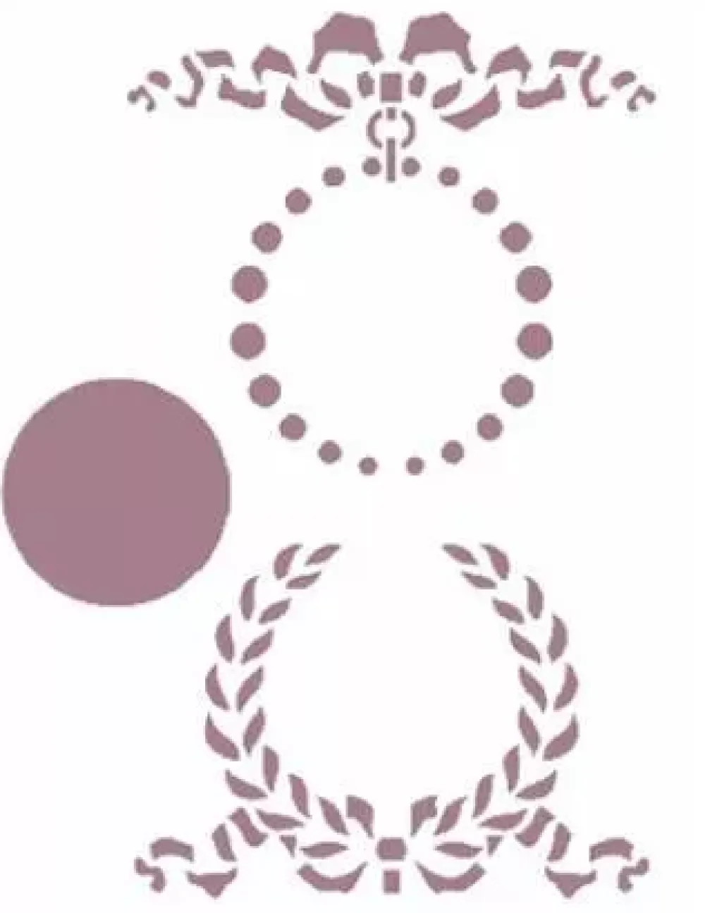SUPER OFERTA **50% Plantilla de Stencil V-131 Coronas 15x21cm Dayka Plantillas