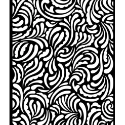Online SUPER OFERTA **40%** Plantilla de stencil Textura Songs Of The Sea 20x25cm Plantillas