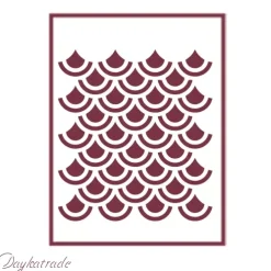 SUPER OFERTA **50%** Plantilla de Stencil V-250 Fondo Dayka 15x21cm Plantillas