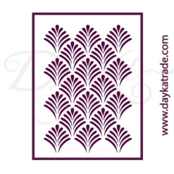 Discount SUPER OFERTA **40%** Plantilla de Stencil A5 V-343 Fondo Hojas Palmera 15x21cm Dayka Plantillas