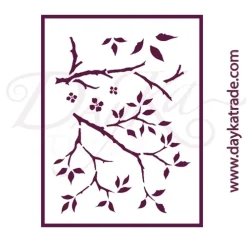 Sale SUPER OFERTA **40%** Plantilla de Stencil T-3262 Fondo Ramas 21x30cm Dayka Plantillas