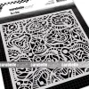 Hot SUPER OFERTA **40%** Plantilla de Stencil Vitral Remolinos 15x15cm Plantillas