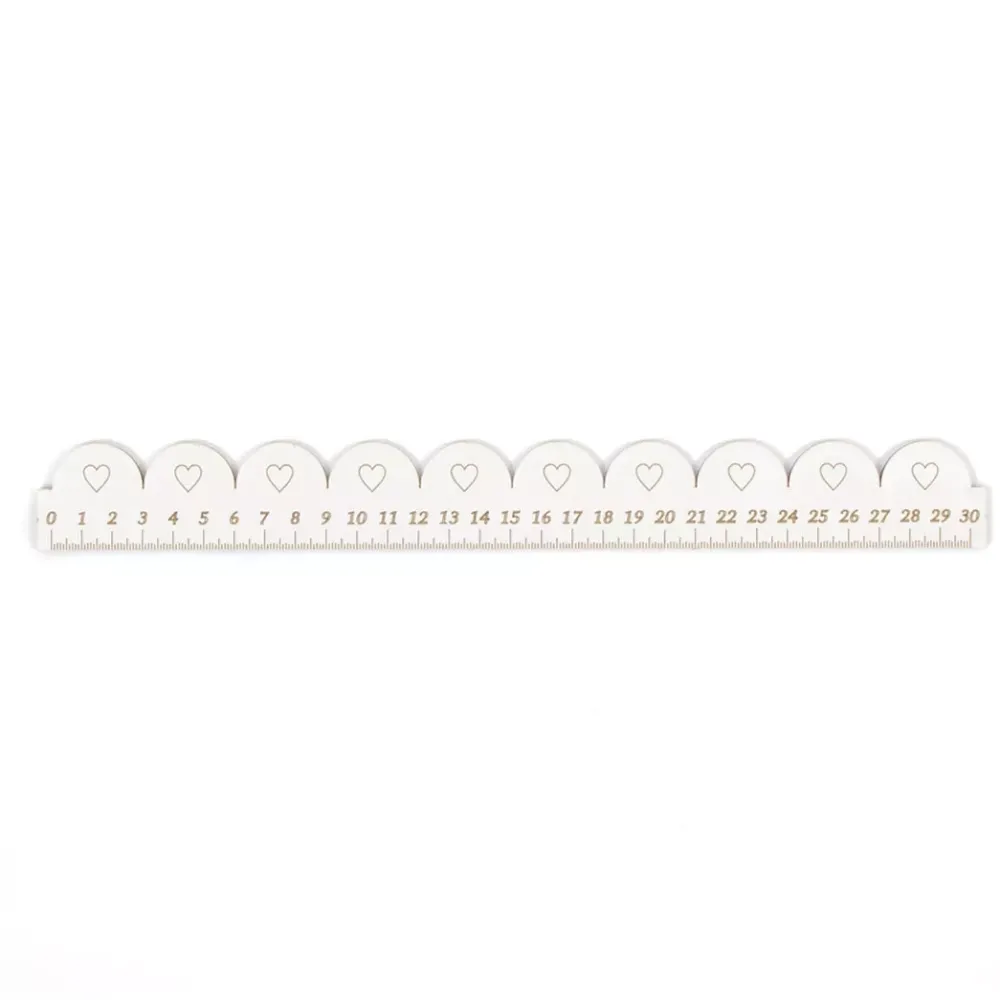 Hot SUPER OFERTA **40%** Regla de Madera Con Corazones Dayka 30cm Herramientas De Corte