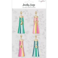 Online SUPER OFERTA **40%** Set 4 Borlas Garden Party Maggie Holmes Telas, Sedas Y Fieltro