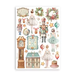 Clearance SUPER OFERTA **30%** Set 8 hojas de Washi tape The Nutcracker Papeles