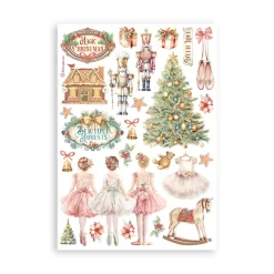 Clearance SUPER OFERTA **30%** Set 8 hojas de Washi tape The Nutcracker Papeles