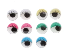 Best SUPER OFERTA **40%** Set 100 Ojos Movibles Redondos 5 Colores 12mm Goma Eva Fofuchas