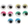 Hot SUPER OFERTA **40%** Set 10 Ojos Movibles Redondos 5 Colores 10mm Goma Eva Fofuchas