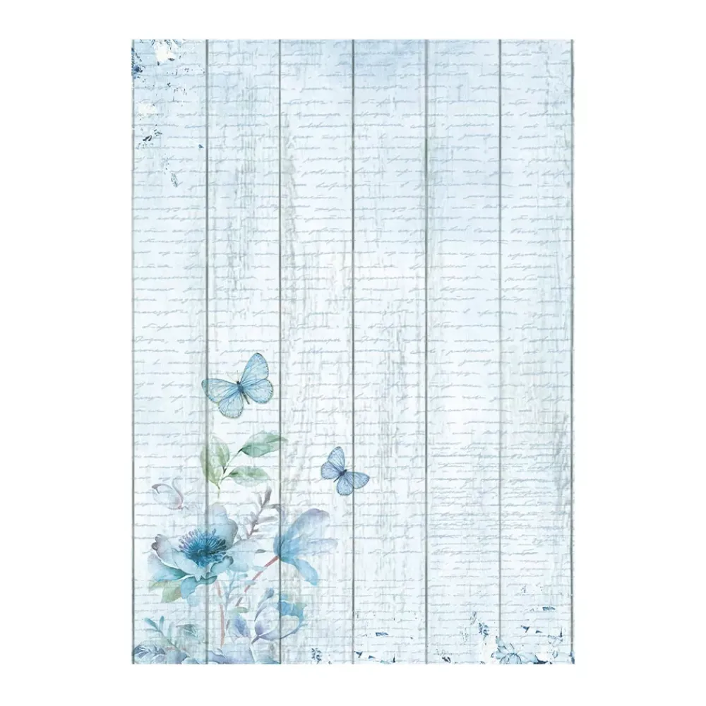 Outlet SUPER OFERTA **40%** Set 8 papeles de arroz Backgrounds Blue Land 10x15cm Papeles|Decoupage
