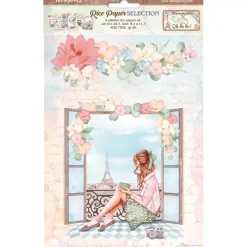 SUPER OFERTA **40%** Set 6 papeles de arroz Oh là là! 21x29cm Papeles|Decoupage
