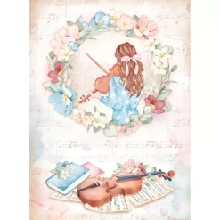 SUPER OFERTA **40%** Set 6 papeles de arroz Oh là là! 21x29cm Papeles|Decoupage