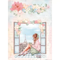 SUPER OFERTA **40%** Set 6 papeles de arroz Oh là là! 21x29cm Papeles|Decoupage