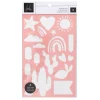 New SUPER OFERTA **60%** Set 3 Stencils Sun Chaser Heidi Swapp Plantillas