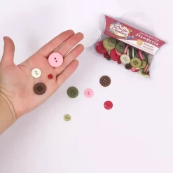 Best SUPER OFERTA **40%** Set de 60 Botones Multicolor Telas, Sedas Y Fieltro