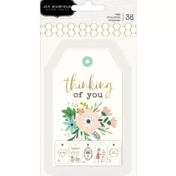 Outlet SUPER OFERTA **50%** Set de 36 tags Along The Way Jen Hadfield Navidad