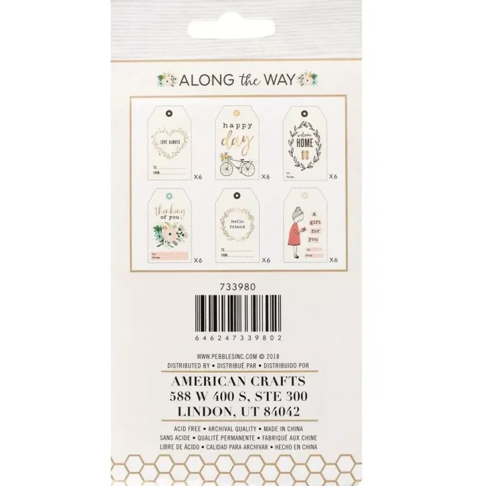 Outlet SUPER OFERTA **50%** Set de 36 tags Along The Way Jen Hadfield Navidad