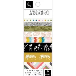 Clearance SUPER OFERTA **40%** Set de 8 Washi Tapes Old School Heidi Swapp Decoupage