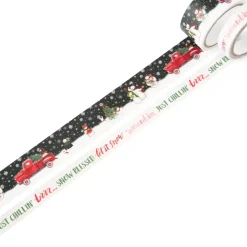 Discount SUPER OFERTA **50%** Set de 2 washi tapes Say Freeze snowman Recollections Papeles|Decoupage