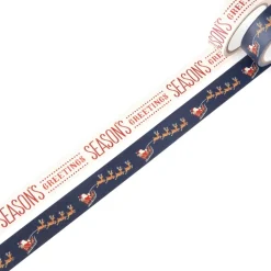 Online SUPER OFERTA **50%** Set de 2 washi tapes Dear Santa Sleight Papeles|Decoupage
