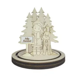 New SUPER OFERTA **40%** Set de siluetas en DM Niña con renos y abetos Navidad