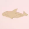 New SUPER OFERTA **40%** Silueta de Madera Orca 8x21cm Maderas