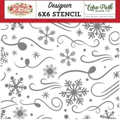 Best SUPER OFERTA **30%** Stencil Blizzard Magic The Magic of Christmas Echo Park Plantillas