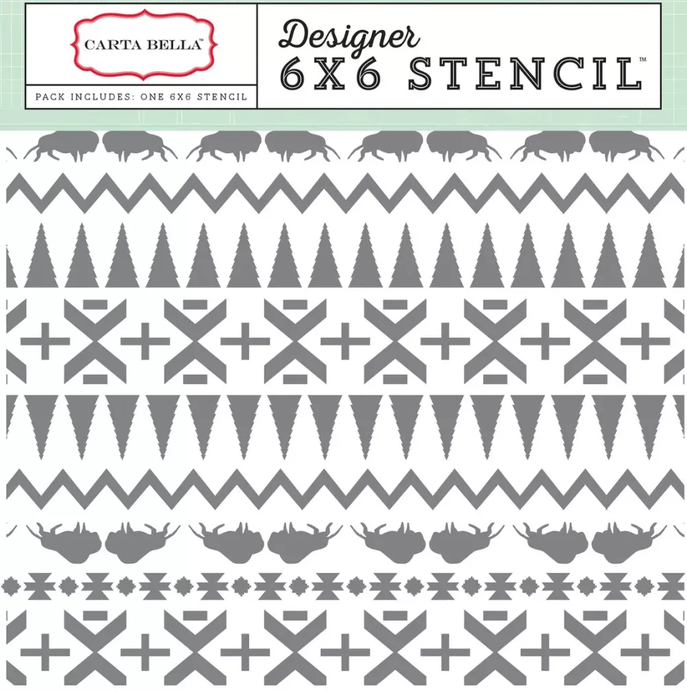 Sale SUPER OFERTA **40%** Stencil Indian Blanket Plantillas