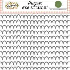 Hot SUPER OFERTA **30%** Stencil Life Is Sweet Scallops Homemade 15x15cm Plantillas