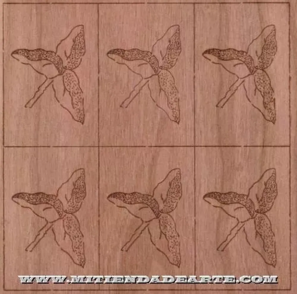 SUPER OFERTA **40%** Taracea para marquetería 6104 Flor de Edelweiss Maquetas Y Modelismo