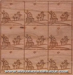 Hot SUPER OFERTA **40%** Taracea para marquetería 6504 paisaje casas iglesia y árboles Maquetas Y Modelismo