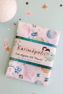 Sale SUPER OFERTA **40%** Tela Algodón DIY Planets Karimópolis Gigi's Lab 30x50cm Telas, Sedas Y Fieltro