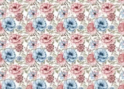 New SUPER OFERTA **40%** Tela de Encuadernar Flower Mix 70x50cm Telas, Sedas Y Fieltro