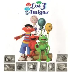 SUPER OFERTA **70%** 25 Los 3 amigos. Moldes para termoformados Herramientas Para Modelado|Pastas Moldeables